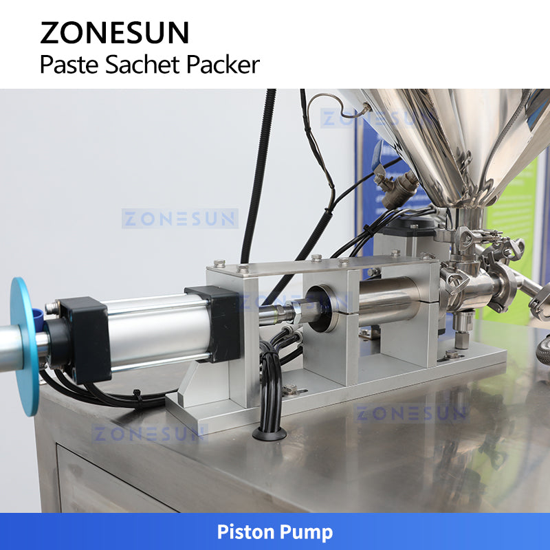ZONESUN ZS-FS240L Paste Sachet Packing Machine for Food, Cosmetic & Pharma Products