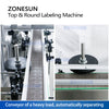 ZONESUN ZS-TB822P Automatic Top & Round Bottle Labeling Machine