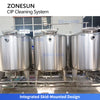 ZONESUN ZS-CIP500 Series Automatic CIP Cleaning System with 3 Tanks for Food Beverage Processing