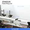 ZONESUN ZS-FAL180C8 Desktop Paste Filling Capping Labeling Machine Line