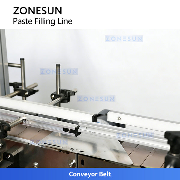 ZONESUN ZS-FAL180C8 Desktop Paste Filling Capping Labeling Machine Line