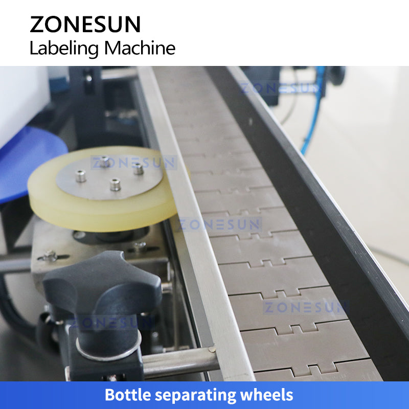 Automatic Round Bottle Cap & Body Labeling Machine