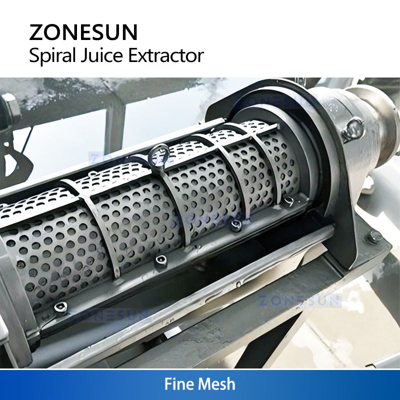 ZONESUN ZS-ZJ01 Industrial Spiral Juice Extractor Machine Continuous Auger Press Juicer for Fruits and Vegetables 304 Stainless Steel Juice Extraction Equipment