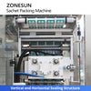 ZONESUN ZS-FS500K4 Automatic 4 Lane VFFS Granule Packaging Machine High Speed Sachet Packing System
