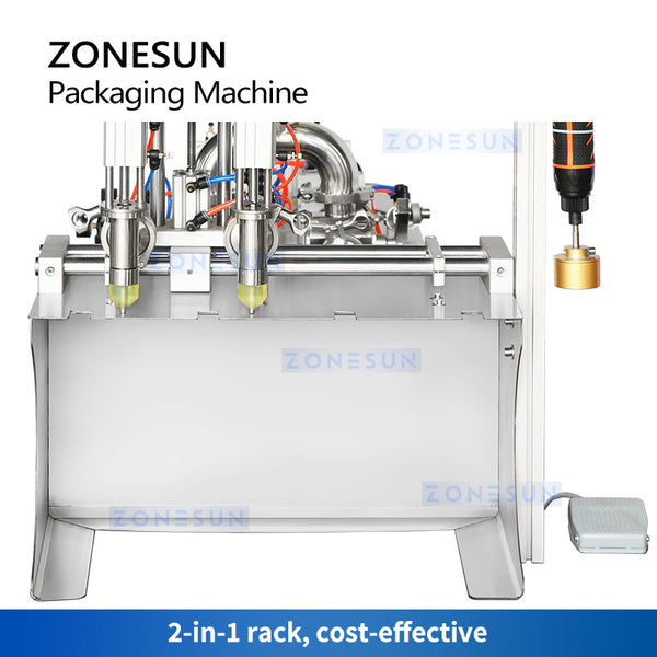 ZONESUN ZS-GTSP2 Dual-Head Spout Pouch Filling & Capping Machine