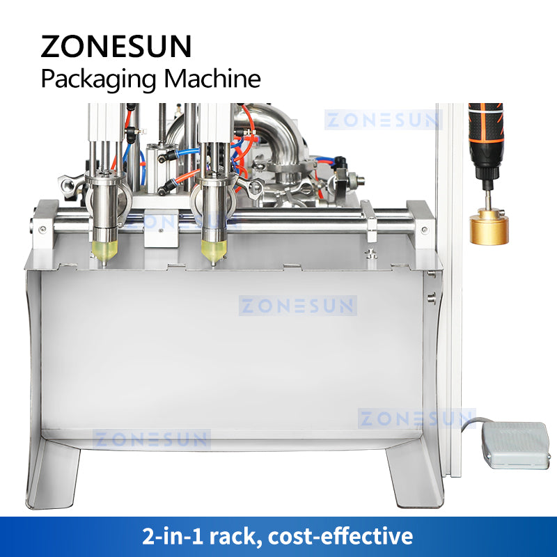 ZONESUN ZS-GTSP2 Dual-Head Spout Pouch Filling & Capping Machine