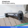 ZONESUN ZS-TB164PO Barcode-Triggered Real-time Print & Apply Labeler for Bottles