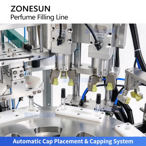 ZONESUN ZS-FAL180X17 Automatic Perfume Filling Capping & Labeling Line