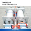 ZONESUN ZS-YTFS2 Máquina neumática de llenado de líquidos con 2 boquillas de pie