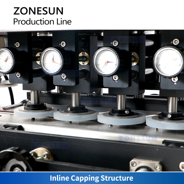 ZONESUN ZS-FALU5 Honey Syrup Filling, Capping & Labeling Line for Viscous Products