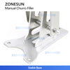 ZONESUN ZS-CZI4 Manual Center Filling Injection Machine for Donuts, Churros, Cakes, Bread Paste with Stainless Steel Hopper
