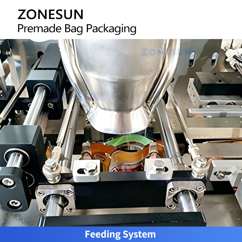 ZONESUN ZS-GW260D Automatic Premade Pouch Packaging Machine with 10-Head Combination Weigher for Powder & Fine Powder Materials