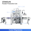 ZONESUN ZS-FAL320 Automatic Milk Powder Filling Nitrogen Flushing Can Sealing Production Line