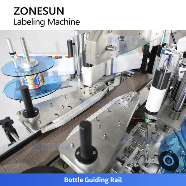 ZONESUN ZS-TB300N Autoamtic Round Square Bottle Double Side Labeling Machine