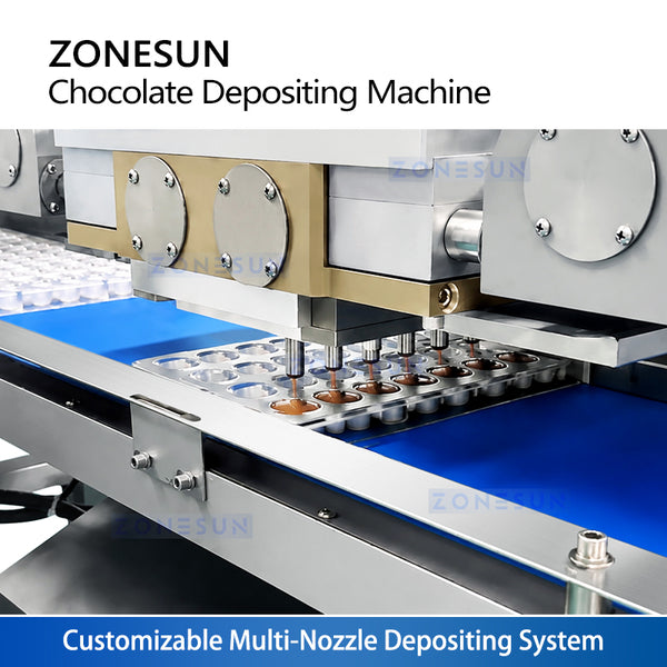 ZONESUN ZS-GDJ8 Semi-Automatic Chocolate Filling & Depositing Machine