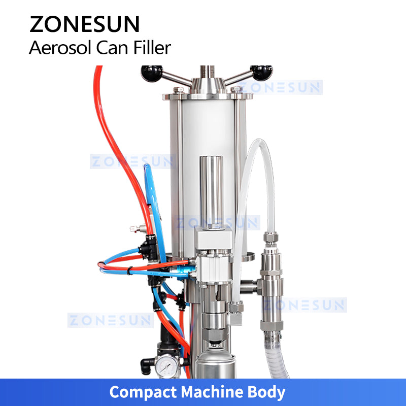 ZONESUN ZS-CQ3 Semi-automatic Pneumatic Aerosol Cans Filling Machine