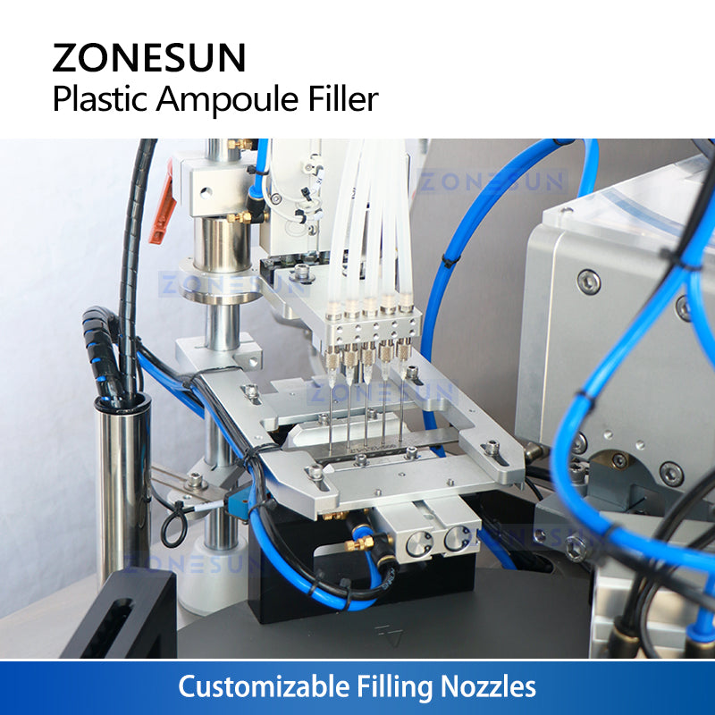ZONESUN ZS-FS50U 5 Heads Ceramic Pump Soft Tube Liquid Filling Sealing Machine