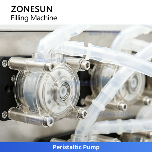 ZONESUN ZS-YTPP8 Peristaltic Pump Filling Machine 8 Head Essential oil Perfume Dose Liquid Filling Equipment