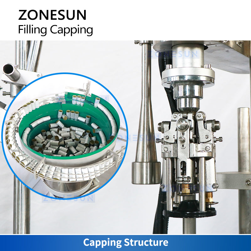 ZONESUN ZS-AFC880 Automatic Wine Vacuum Filling & ROPP Capping Machine