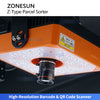 ZONESUN ZS-CB120Z Automatic Barcode Scanner Z-Belt Parcel Sorting Machine