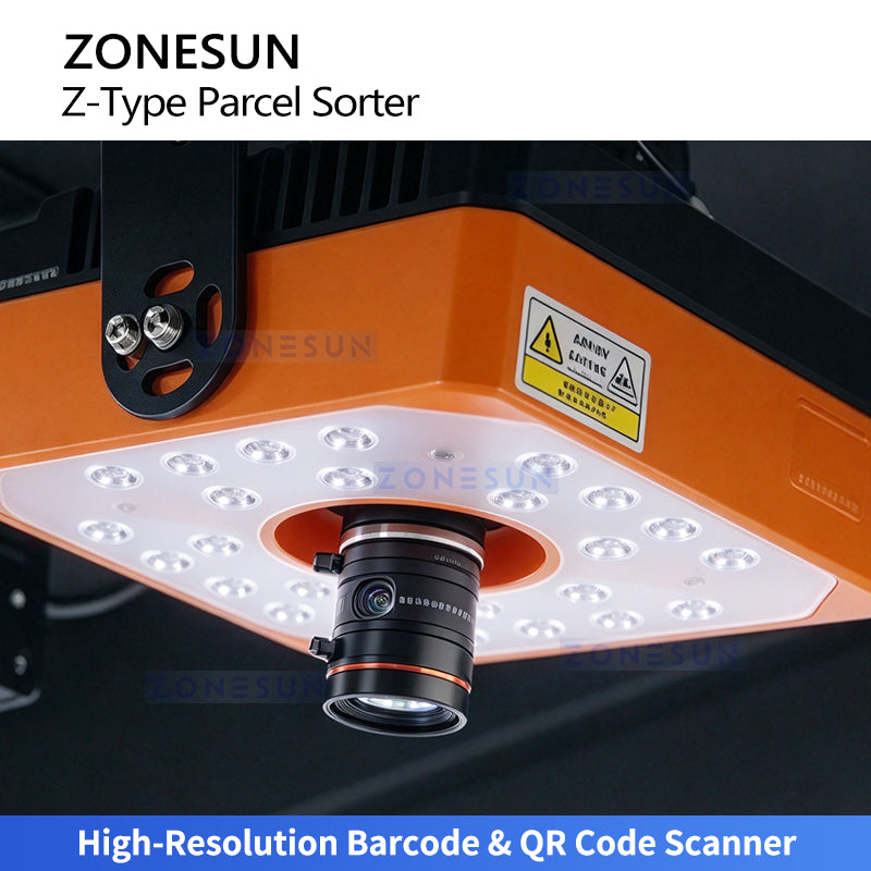 ZONESUN ZS-CB120Z Automatic Barcode Scanner Z-Belt Parcel Sorting Machine