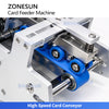 ZONESUN ZS-MY150 High Speed Automatic Card Feeder Machine for Cards Labels Bags and Leaflets