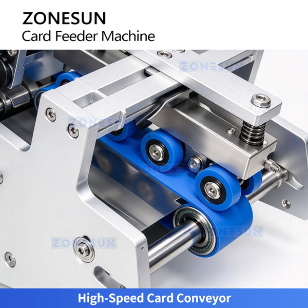 ZONESUN ZS-MY150 High Speed Automatic Card Feeder Machine for Cards Labels Bags and Leaflets