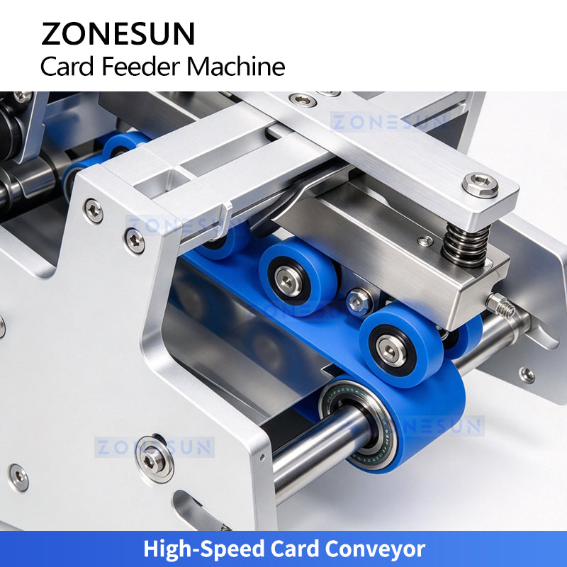 ZONESUN ZS-MY150 High Speed Automatic Card Feeder Machine for Cards Labels Bags and Leaflets