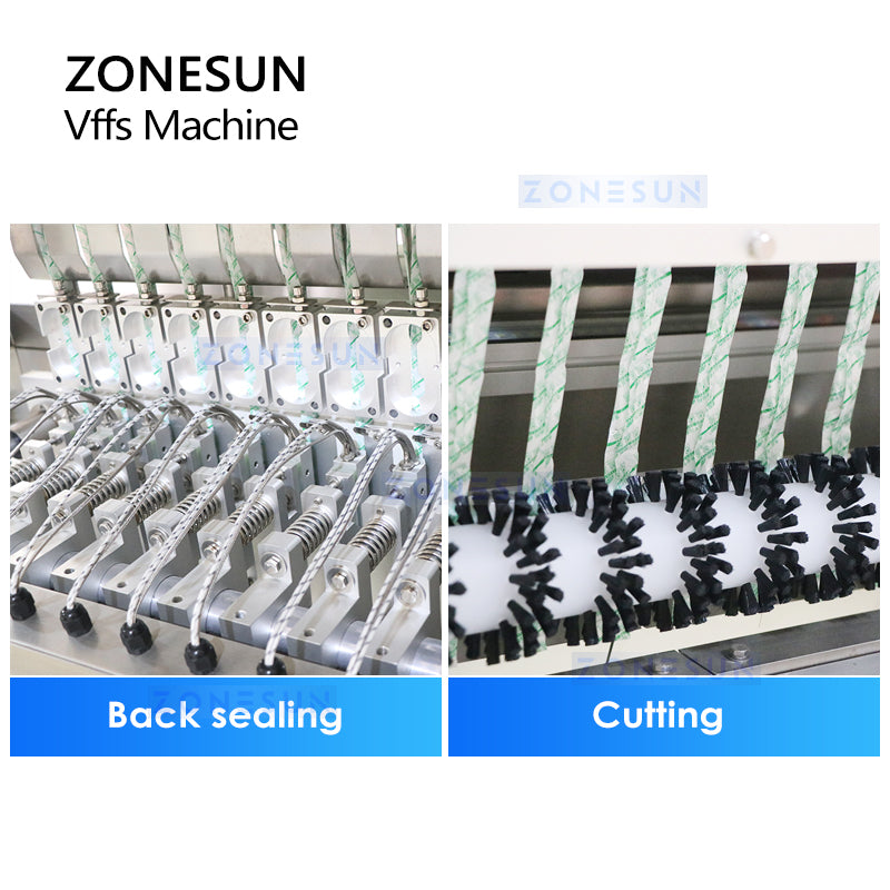 ZONESUN ZS-FSL12 Automatic VFFS 12 Lanes Granule Filling Sealing Machine