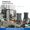 ZONESUN ZS-XG440T2 Automatic Metal Twist Off Feeding Capping Machine
