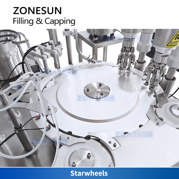 ZONESUN ZS-AFC39 Automatic Vial Filler & Capper for Pharma and Cosmetic Packaging