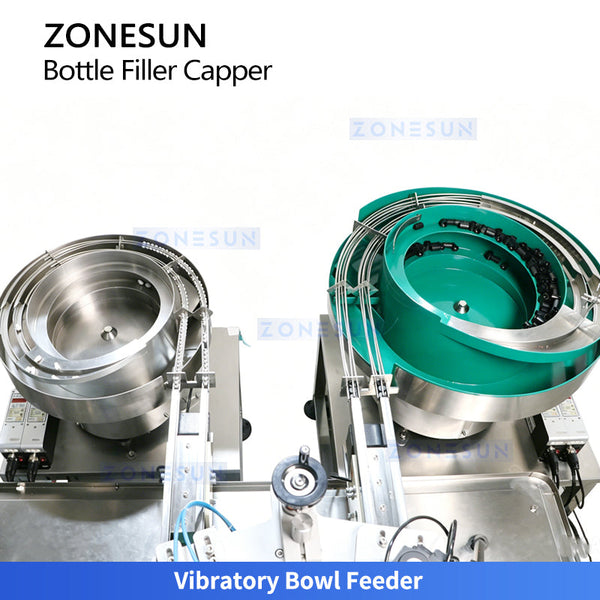 ZONESUN ZS-AFC70 Dual-Station Roller Ball Bottle Filling and Capping Machine
