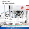 ZONESUN ZS-AFK300 Automatic Can Seamer Bottle Sealing Machine
