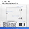 Continuous cooling tunnel