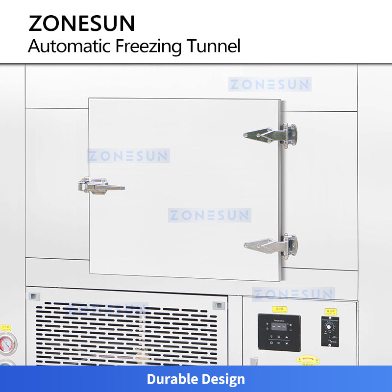 Continuous cooling tunnel