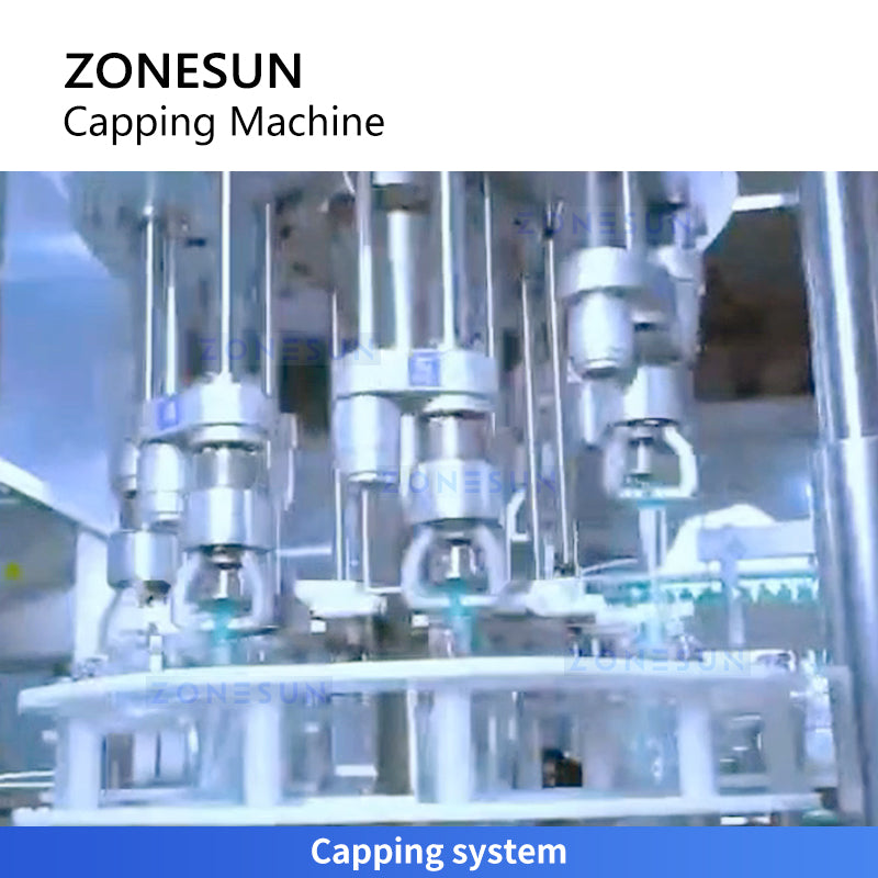 ZONESUN ZS-BCM8 High-Speed Pump Bottle Capping Machine for Chemical Packaging