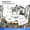 ZONESUN ZS-AFC18 4-Head Magnetic Pump Small-Dose Vial Filling and Capping Line