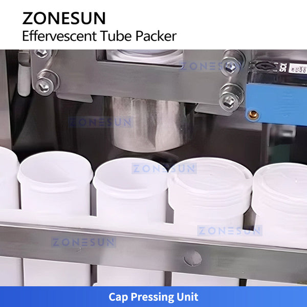 VC Tablet Tube Filling and Capping Machine cap pressing unite