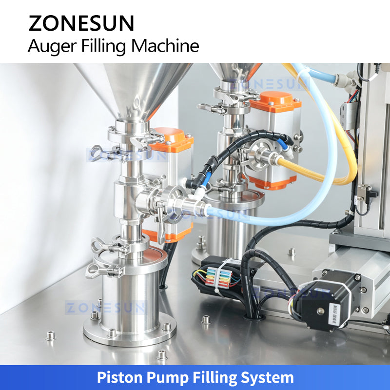 ZONESUN ZS-MCS4 Dual-Color Spiral Pattern Cosmetic Cream Filling Machine