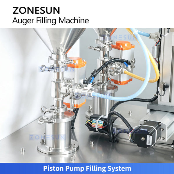 ZONESUN ZS-MCS4 Dual-Color Spiral Pattern Cosmetic Cream Filling Machine