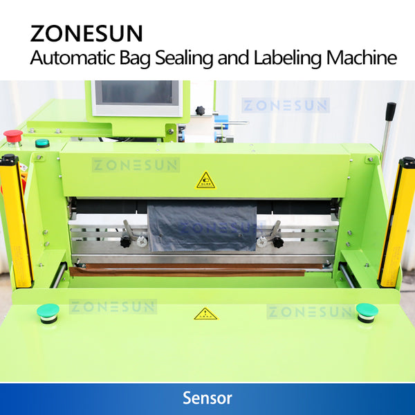 ZONESUN ZS-TB103 Automatic Bag Sealing and Labeling Machine