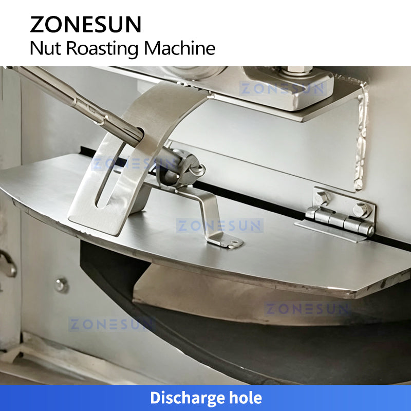 ZONESUN ZS-GHK4 Continuous Rotary Roasting Machine for Nuts Seeds Peanuts Almonds Cashews Sesame