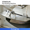 ZONESUN ZS-GHK4 Continuous Rotary Roasting Machine for Nuts Seeds Peanuts Almonds Cashews Sesame