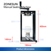 ZONESUN ZS-FJG100 Manual Can Seamer for PET & Aluminum Cans in Small-Batch Production