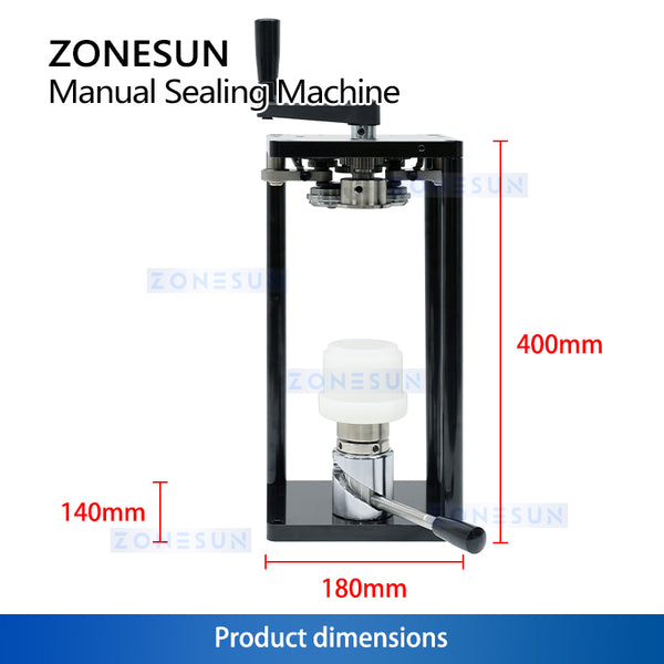 ZONESUN ZS-FJG100 Manual Can Seamer for PET & Aluminum Cans in Small-Batch Production