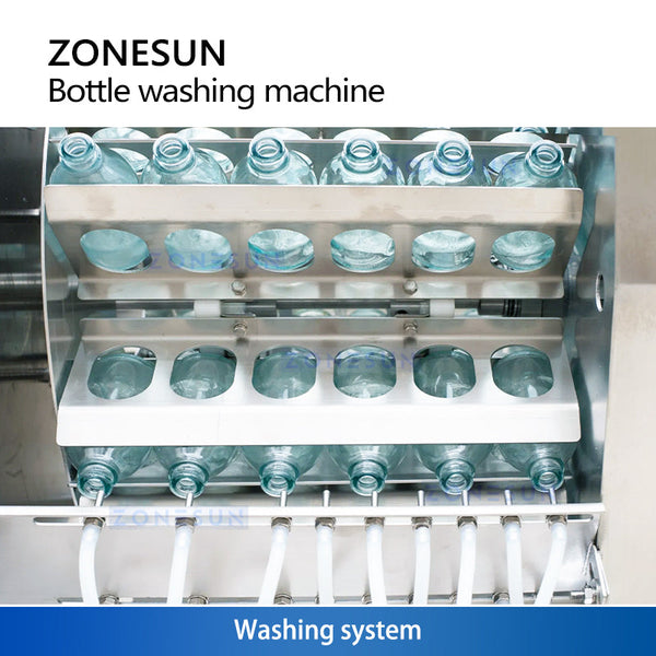 ZONESUN ZS-UWB5 Automatic Ultrasonic Bottle Washing Packing Line