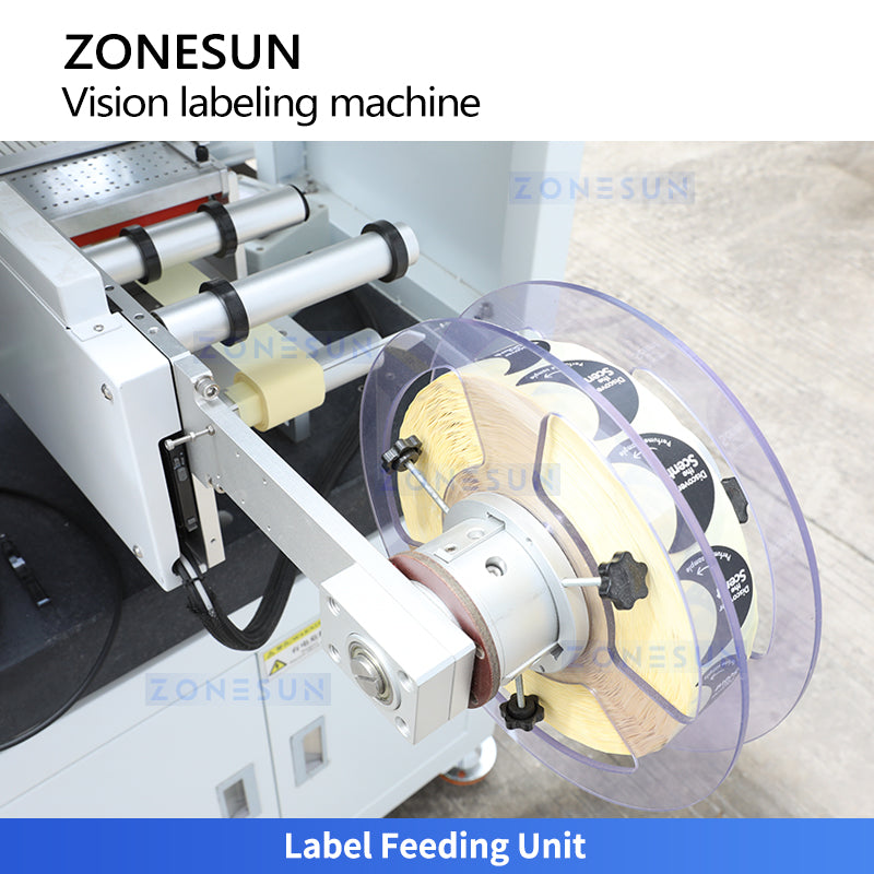 ZONESUN ZS-STB3 Automatic Vision Positioning Cap Labeling Machine for Perfume Bottles