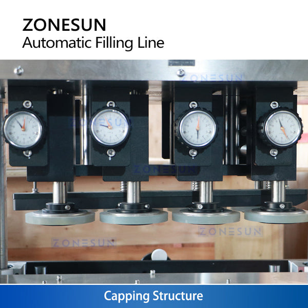 ZONESUN ZS-FAL180V16 Gear Pump Tracking Filling and Automatic Capping Line