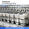 ZONESUN ZS-GWF15 Automatic Blueberry Weighing Filling and Tray Lid Closing Machine