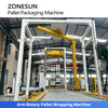 ZONESUN ZS-PWM2 Fully Automatic Robotic Palletizing & Wrapping System End-of-line Packaging Solution